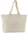 W695 Westford Mill EarthAware® Organic Twill Shopper Natural colour image